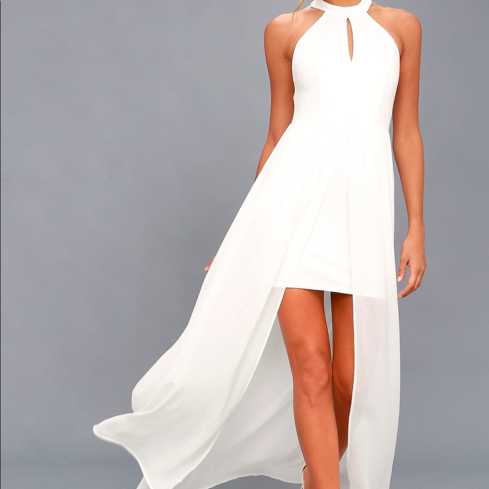 My Beloved White Lace Maxi Dress